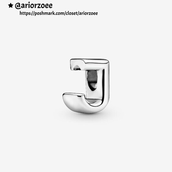 Pandora Letter J Alphabet Charm - Picture 1 of 2